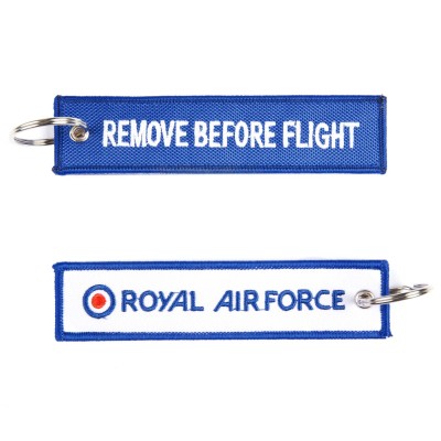 Keychain, "RBF + Royal Air Force", blue
