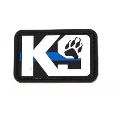 Знак на липучке, "K9 Blue Line Paw" 3D