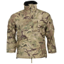 Original British Army lightweight rain jacket in MTP camouflage with broad front zip cover.