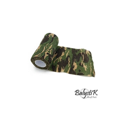Balystik teip maskeerimiseks 10cm x 4,5m - woodland