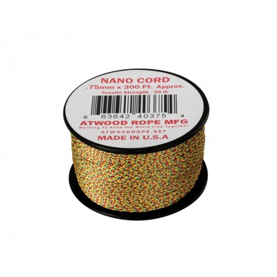Atwood Rope Nano Cord 91m x 0,75mm, Jamaican Me Crazy