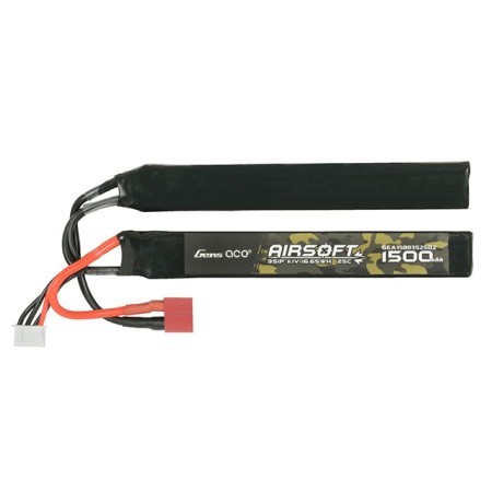 Gens ace 11.1V 1500mAh 25C LiPo Battery - Nunchuck (T-Plug)