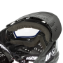 Interior view of the goggle showcasing the snap-in comfort foam and silicone anti-slip strap.