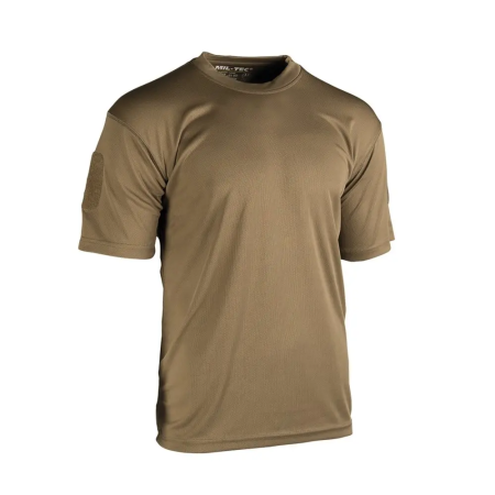 Mil-Tec Tactical Quickdry T-Shirt front view showcasing the athletic fit and round neck collar.
