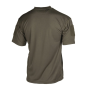 Rear view of the Mil-Tec Tactical Quickdry T-Shirt showing the clean, athletic shoulder stitching and back panel design.