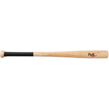 Деревянная бейсбольная бита FoxOutdoor 26" с надписью «Fox Outdoor».