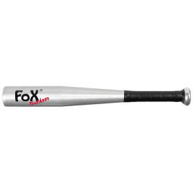 Алюминиевая бейсбольная бита FoxOutdoor 18" с прорезиненной ручкой и логотипом.