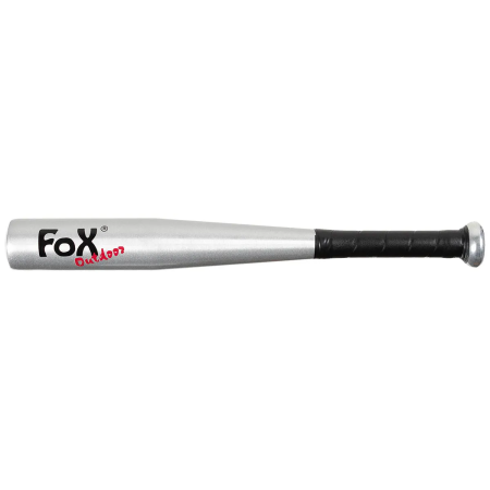 Алюминиевая бейсбольная бита FoxOutdoor 18" с прорезиненной ручкой и логотипом.
