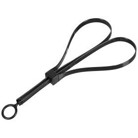 Tõmberõngastega mustad nailonist ühekordsed plastikust käerauad mõõtudega 53,5 x 1,3 cm kaubamärgilt MFH, 10-osaline komplekt.