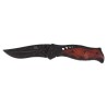 Jack Knife, with wooden batch, black, one-handed 
