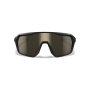 Eestvaade prillidest Wiley X Citadel mattmusta/pruuni raami ja CAPTIVATE™ Tungsten Mirror läätsedega.