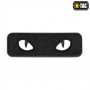 Velcro sign, "Cat Eyes" 3D, black 1