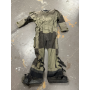 Full-length back view of the RAF dry suit, displaying the rear construction, taped seams, and general surplus condition.