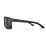 Вид сбоку (профиль) солнцезащитных очков Wiley X WX Apex, подчеркивающий изящные дужки из нержавеющей стали и боковые шторки.