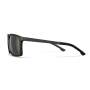 Side profile of the Wiley X WX Axe sunglasses, showcasing the thin stainless steel temples and attached side shields.