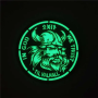 Нашивка Combat Zone "Til Valhall", светящаяся в темноте. green