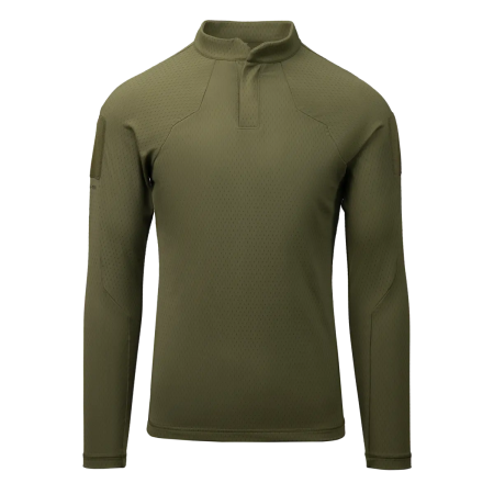 Front view of the Apex Lightweight Combat Shirt in Olive Green.