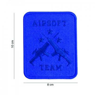 Нашивка текстильная, Airsoft team, синяя