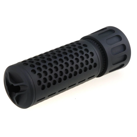 BO Manufacture QD CQB full metal airsoft mock suppressor with included quick detach 14mm CCW tactical flash hider.