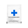 Front view of the sealed, single-use foil pouch of the PSD pepper spray decontamination wipe.