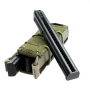 Close-up of the SSE18 insert installed inside an Open Pistol Magazine Pouch Gen 2.
