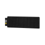 Rear Velcro backing of the black M-TAC modular insert.
