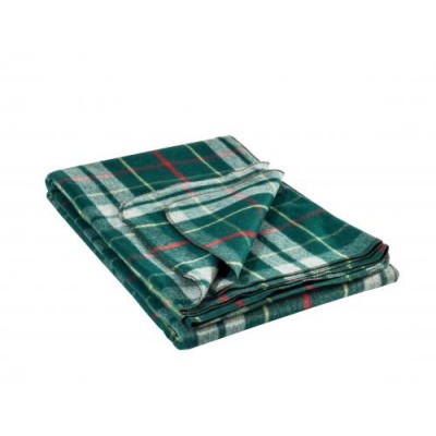 AB Wool blanket, 225 x 150 cm, checkered green