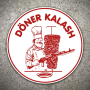 Вид спереди на премиальную виниловую наклейку Brothers in Arms "Döner Kalash" размером 10 x 10 см. V1