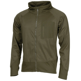 Front view of the Tactical US Jacket Lining in Olive Green.