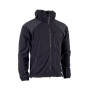 Front view of the Delta Waffle Fleece Tactical Hoodie Jacket in Black.