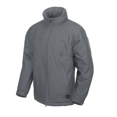 Front view of the Helikon-Tex Level 7 Tactical Winter Jacket in Shadow Grey.