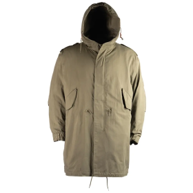 USA M51 eemaldatava voodriga parka, oliiviroheline — eestvaade.