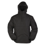 Mil-Tec fliisvoodriga anorak, must — eestvaade.