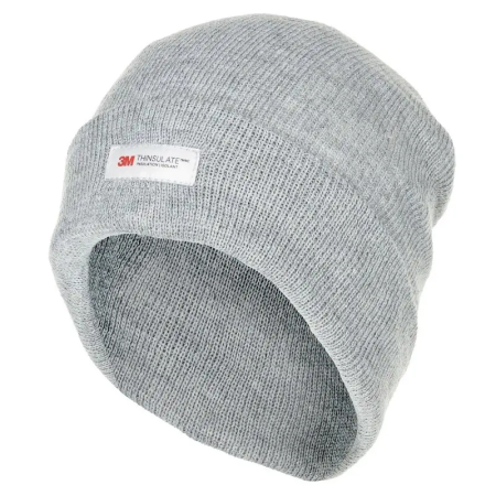 Fine Knit Watch Hat with 3M™ Thinsulate™ Insulation in Grey.
