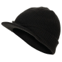 Вязаная шапка с козырьком US Watch Cap в черном цвете.