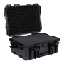 Открытый тактический кейс 101 INC ForceGear Large черного цвета с настраиваемым поролоновым ложементом.