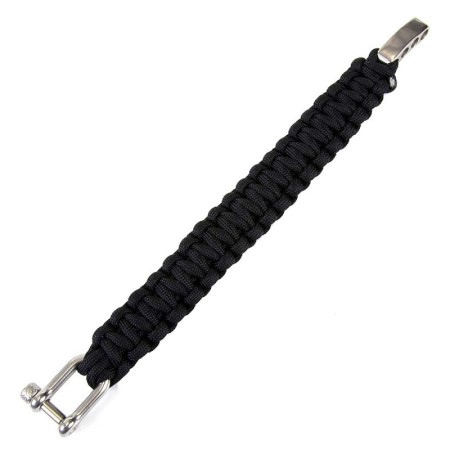 101Inc Paracord bracelet 9in (22.8cm) black