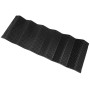 Unfolded black EVA thermal sleeping mat