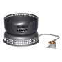 Atom camping stove burner with windshield and gas hose