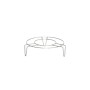 Metal pot stand for the camping stove