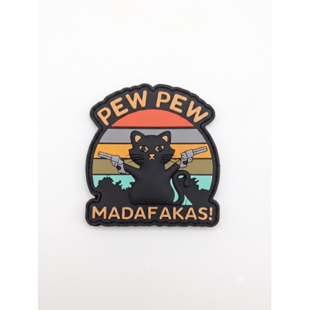 Нашивка на липучке "Pew Pew Madafakas!" (F74)