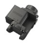 Angled rear view of the Nitecore NPL25 highlighting the ambidextrous switches and the battery compartment locking mechanism