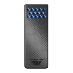 Nitecore Carbo 20 akupank siniste detailidega.