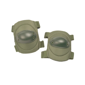 Mil-Tec Tactical Elbow Pad - Olive Green Front View