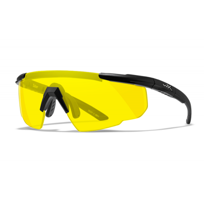 Wiley X Saber Advanced eyewear, black frame, yellow lens
