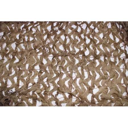 MFH Camo Net "Basic" - Close-Up View of Coyote Mesh Texture and Fabric Detail