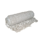 Mil-Tec Basic Bulk camo net in white color, partially rolled open to show the mesh design