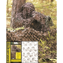 Camosystems Crazy Camo Pro Net in green version displayed in an outdoor or hunting environment