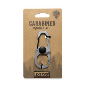 Fosco 2-in-1 Carabiner Key Holder (Stainless Steel 420)