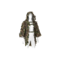 Ghillie Base Leaf in woodland camouflage pattern shown from the front view